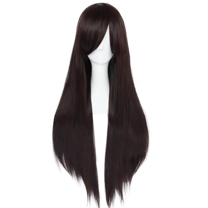 Long Synthetic Wig with Bangs for Costume and Cosplay