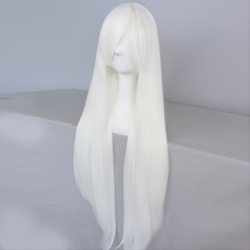 Long Synthetic Wig with Bangs for Costume and Cosplay