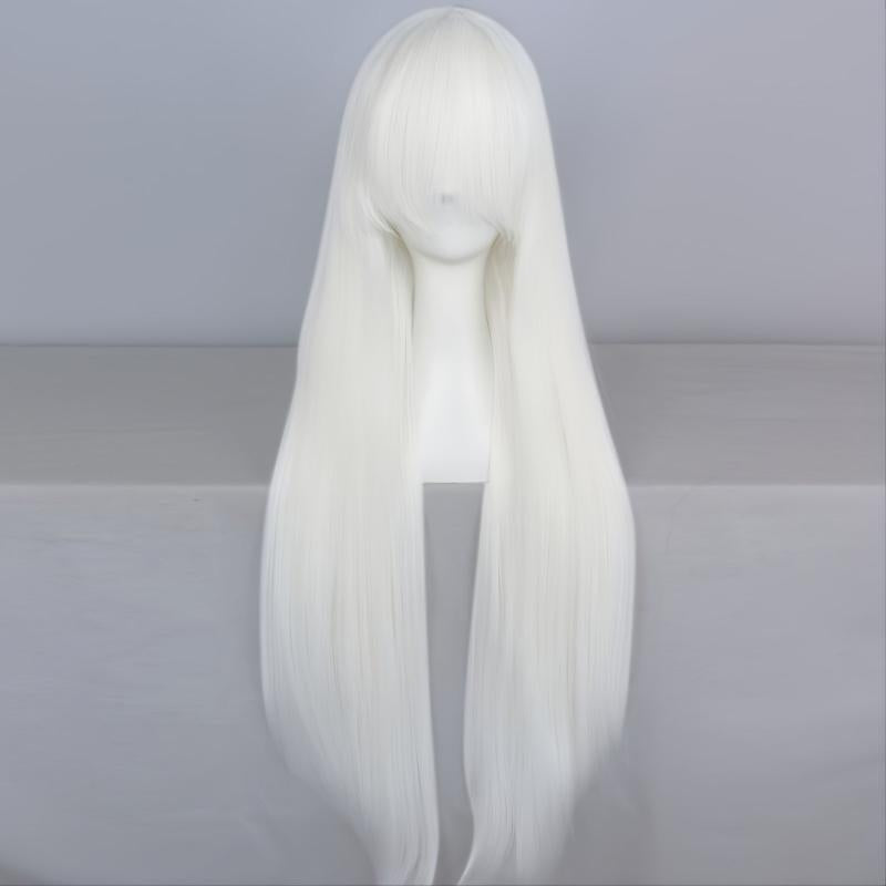 Long Synthetic Wig with Bangs for Costume and Cosplay