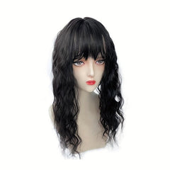 Curly Wavy Synthetic Hairpieces Topper Natural Brown 18 14 Inch