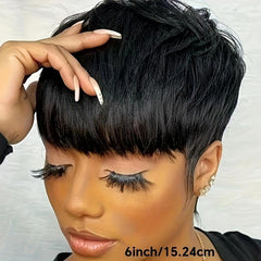 Short Ombre Brown Hair Wig Short Ombre Layered Wig Synthetic Wigs For Women