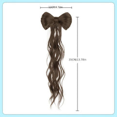 Bowknot Hair Bun Claw Clip Extensions for Daily Use