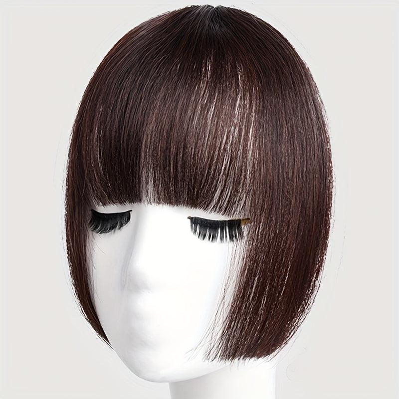 10in Hime Cut Hair Bangs With Sideburns Synthetic Clip In Hair Extensions