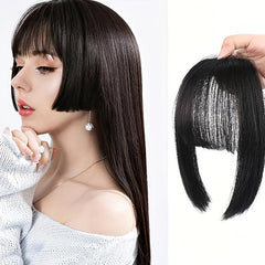 10in Hime Cut Hair Bangs With Sideburns Synthetic Clip In Hair Extensions
