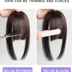 10in Hime Cut Hair Bangs With Sideburns Synthetic Clip In Hair Extensions