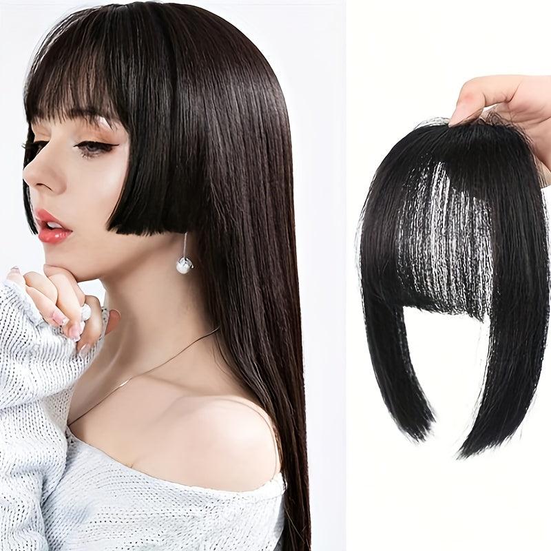 10in Hime Cut Hair Bangs With Sideburns Synthetic Clip In Hair Extensions
