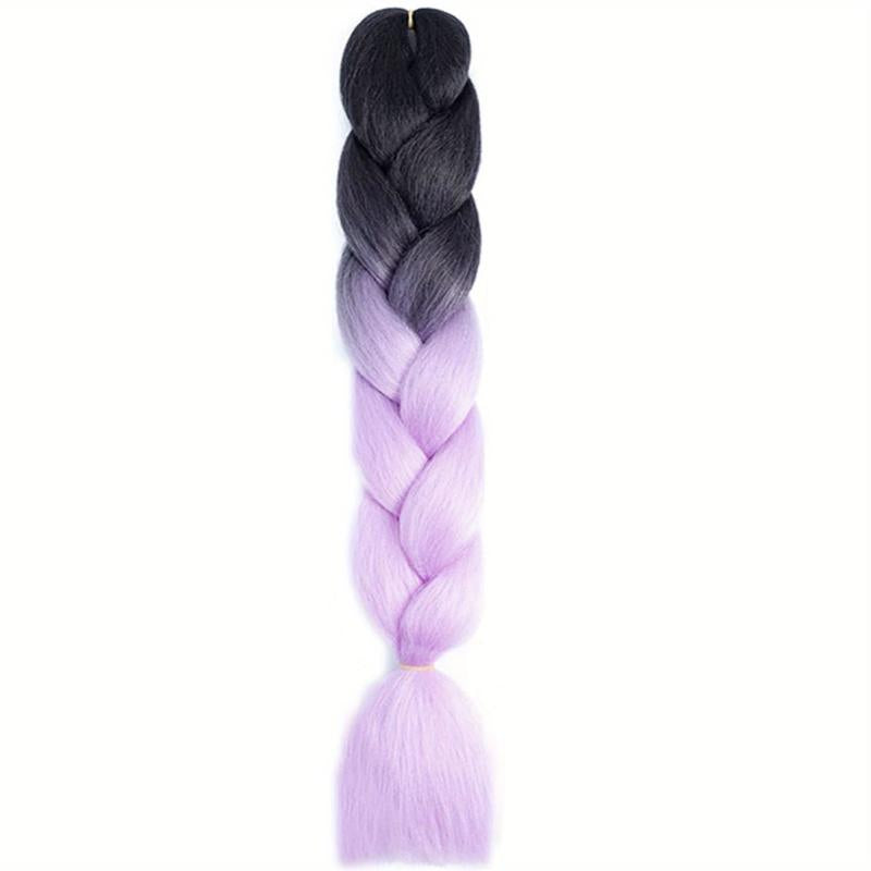 60-96cm Long Jumbo Braiding Hair Ombre Synthetic Braids for Crochet Braids