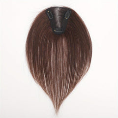 Human Hair Piece Silk Base for Women Clip In Toppers Hairpiece Middle Part