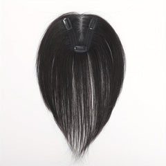 Human Hair Piece Silk Base for Women Clip In Toppers Hairpiece Middle Part
