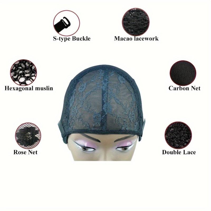 Adjustable Strap 2 Combs Wig Cap for Wigs Medium Size