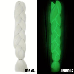 60 96 Cm Luminous Long Synthetic Fiber Braiding Hair Extensions