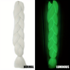60 96 Cm Luminous Long Synthetic Fiber Braiding Hair Extensions