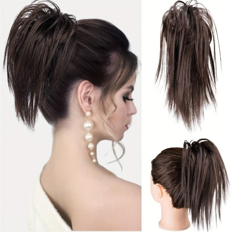 Wavy Curly Messy Bun Claw Clip Hair Chignon Women