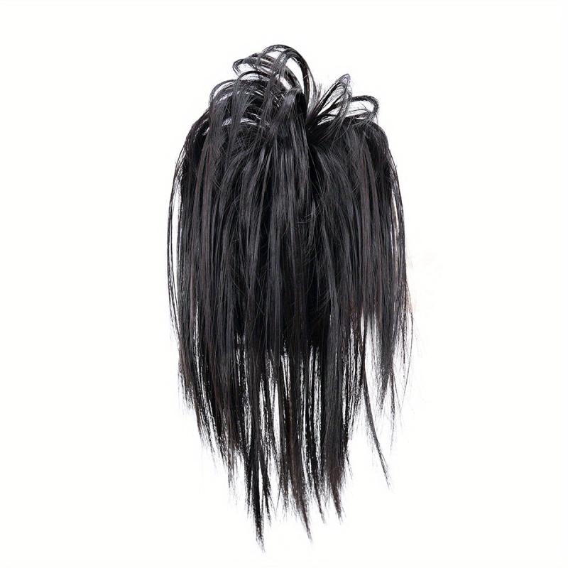 Wavy Curly Messy Bun Claw Clip Hair Chignon Women