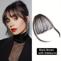 Clip In Hair Bangs Synthetic Hairpieces For Women