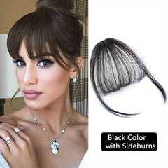 Clip In Hair Bangs Synthetic Hairpieces For Women