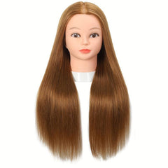 Mannequin Head with 70 Hair + Clamp Holder