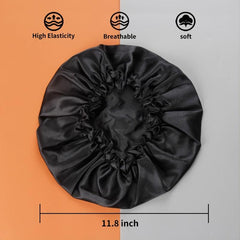 Breathable Double Layer Satin Bonnet for Women