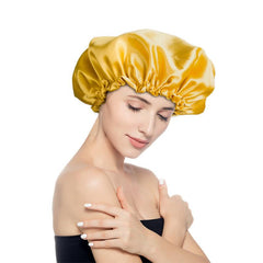 Breathable Double Layer Satin Bonnet for Women