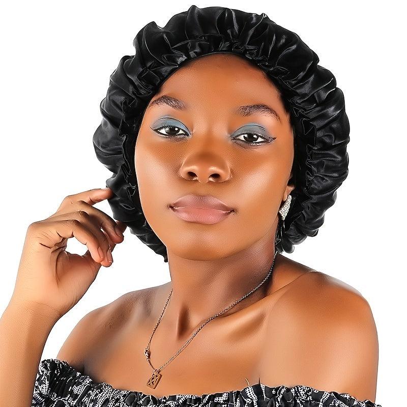 Breathable Double Layer Satin Bonnet for Women