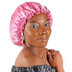 Breathable Double Layer Satin Bonnet for Women