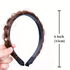 Diamond Adorned Box Braids Headband Hair Extensions