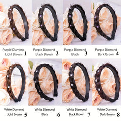 Diamond Adorned Box Braids Headband Hair Extensions