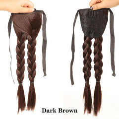 Twisted Braid Ponytail Wig - Long Synthetic Braiding Hair Extension