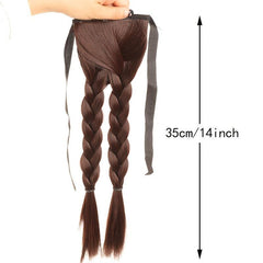 Twisted Braid Ponytail Wig - Long Synthetic Braiding Hair Extension