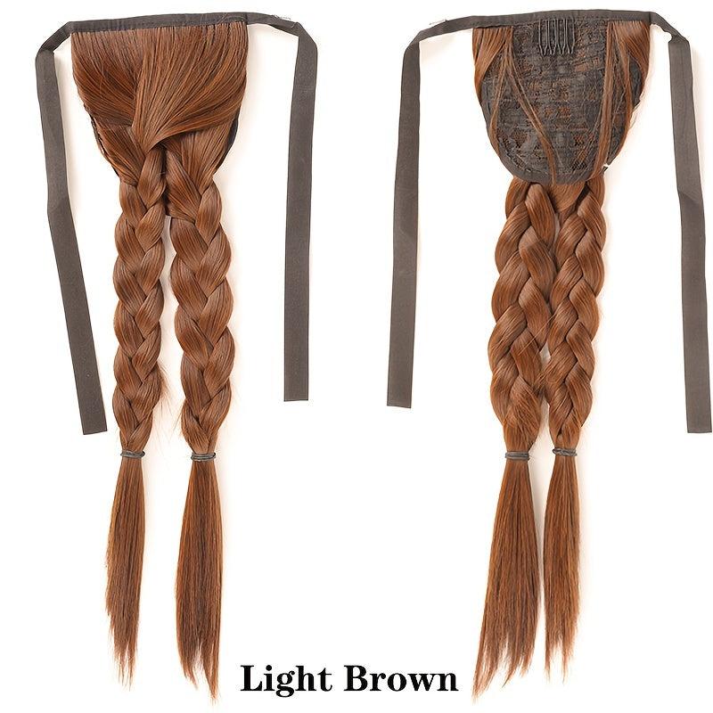 Twisted Braid Ponytail Wig - Long Synthetic Braiding Hair Extension