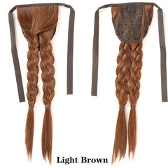 Twisted Braid Ponytail Wig - Long Synthetic Braiding Hair Extension
