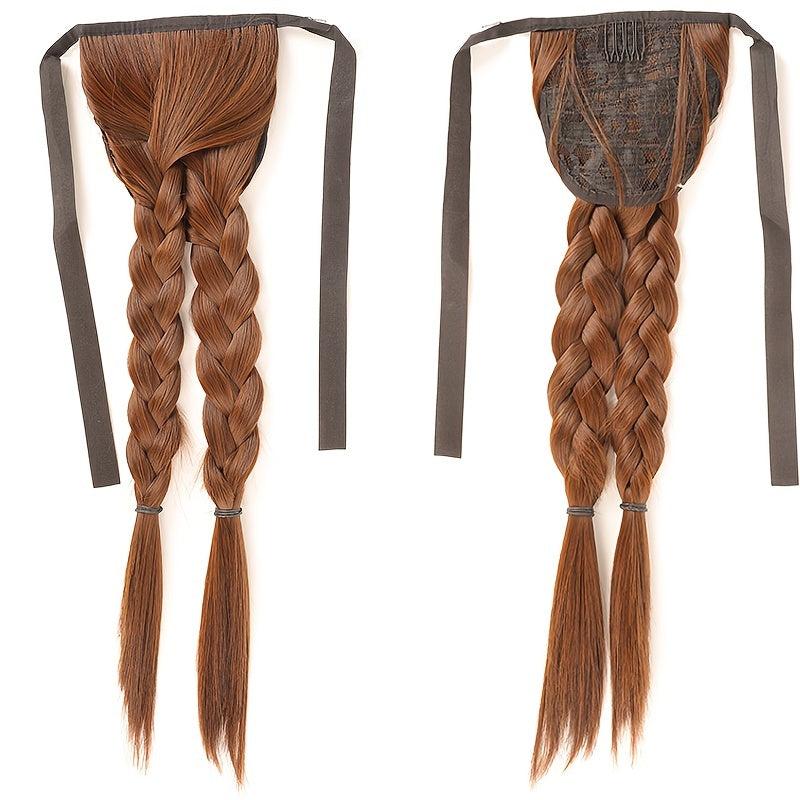 Twisted Braid Ponytail Wig - Long Synthetic Braiding Hair Extension