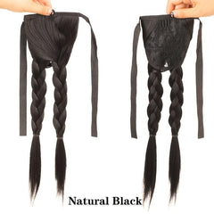 Twisted Braid Ponytail Wig - Long Synthetic Braiding Hair Extension