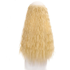 Water Ripples Wig Piece Invisible Fish Line Hair Extensions