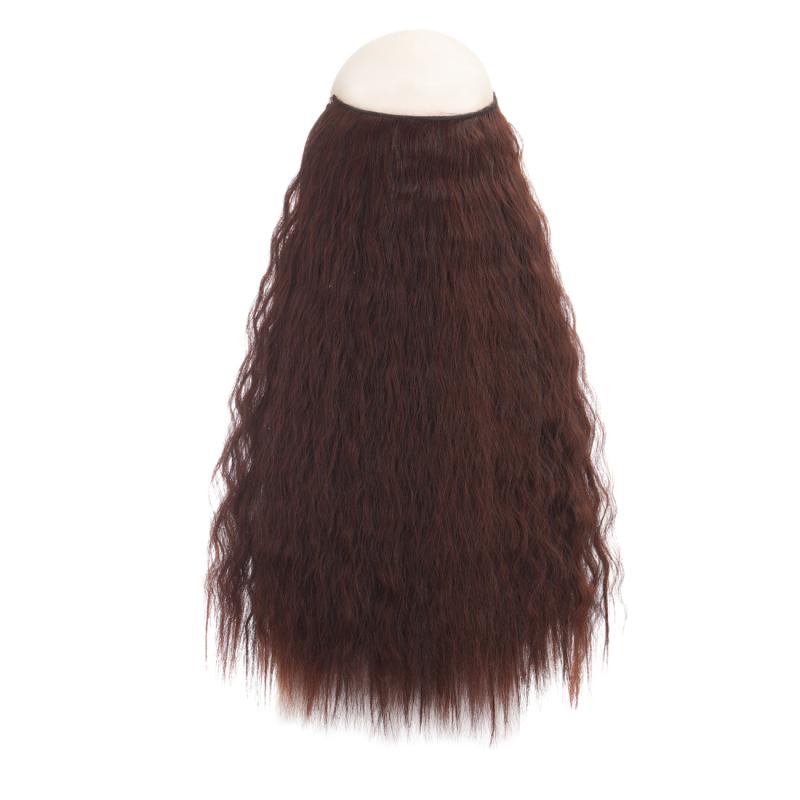 Water Ripples Wig Piece Invisible Fish Line Hair Extensions