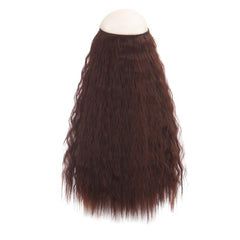 Water Ripples Wig Piece Invisible Fish Line Hair Extensions