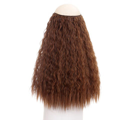 Water Ripples Wig Piece Invisible Fish Line Hair Extensions