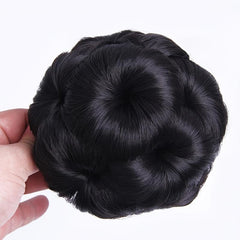 Synthetic Pony Tail Bun Claw Hairpiece Natural