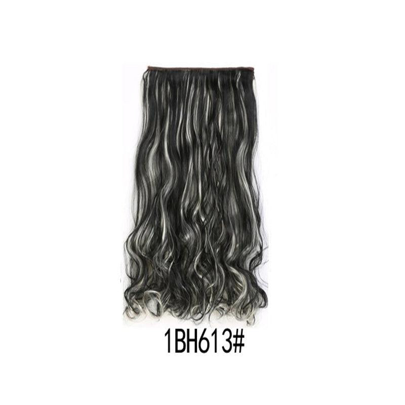 Long Body Wavy Clip In Hair Extensions Heat Resistant Hairpiece