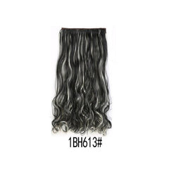 Long Body Wavy Clip In Hair Extensions Heat Resistant Hairpiece