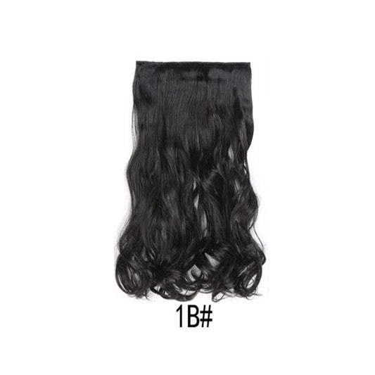 Long Body Wavy Clip In Hair Extensions Heat Resistant Hairpiece