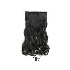 Long Body Wavy Clip In Hair Extensions Heat Resistant Hairpiece