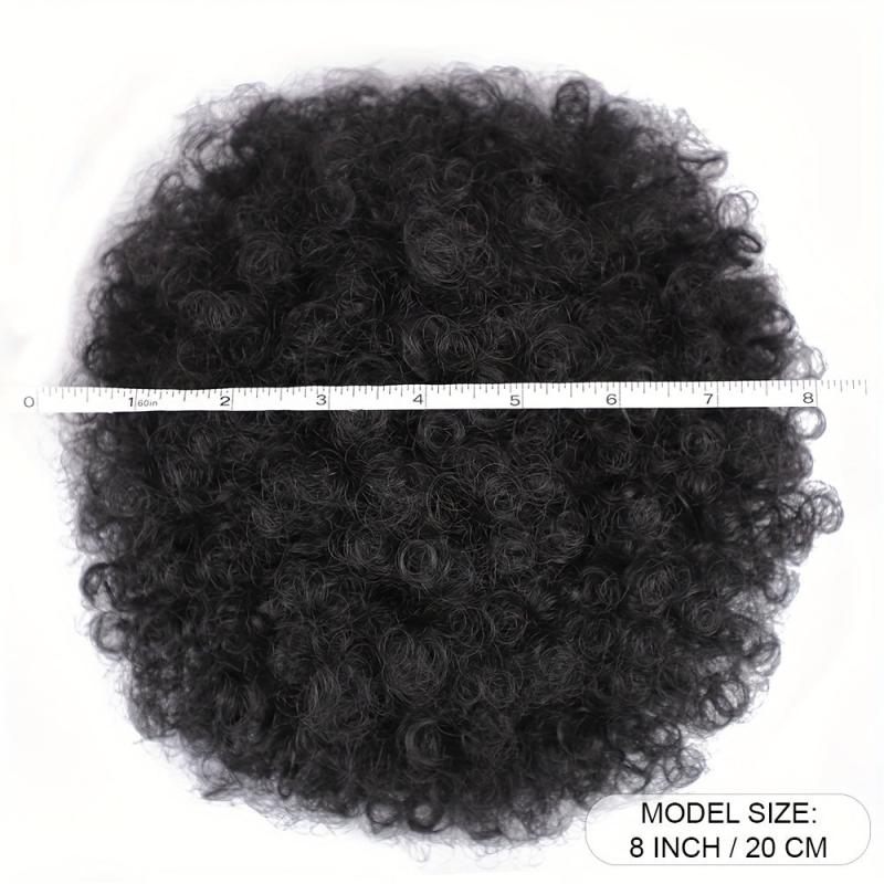 Kinky Curly Drawstring Afro Puff Ponytail Extension