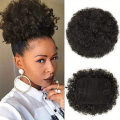 Kinky Curly Drawstring Afro Puff Ponytail Extension