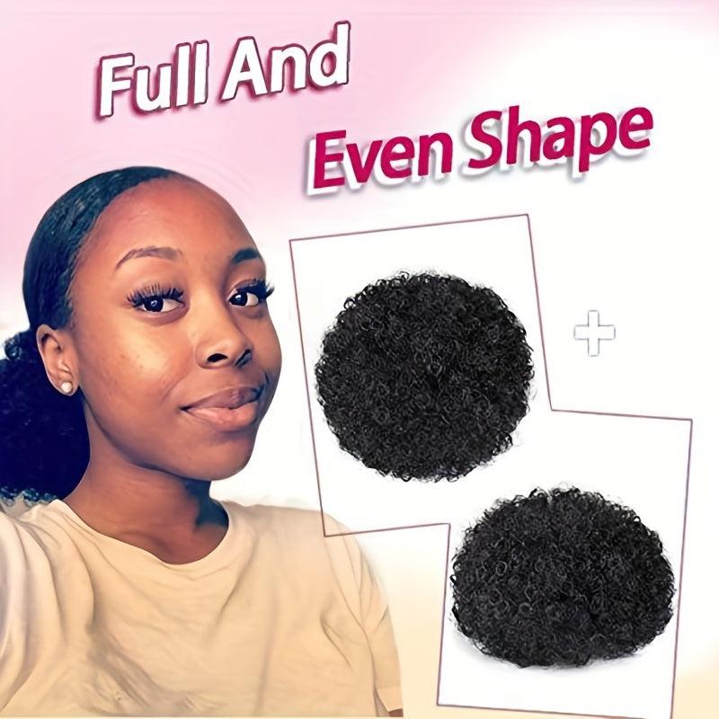 Kinky Curly Drawstring Afro Puff Ponytail Extension