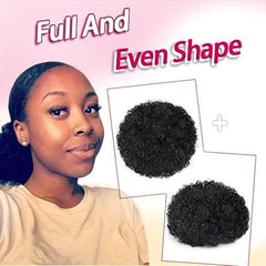 Kinky Curly Drawstring Afro Puff Ponytail Extension