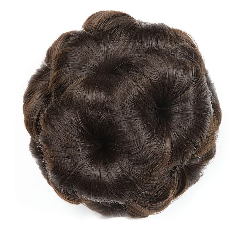 Wavy Hair Bun Extension for Bridal and Everyday Wear