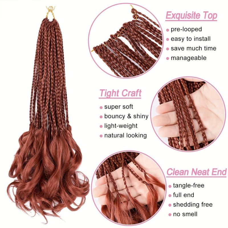 Goddess Box Braids Synthetic Crochet Hair Extensions