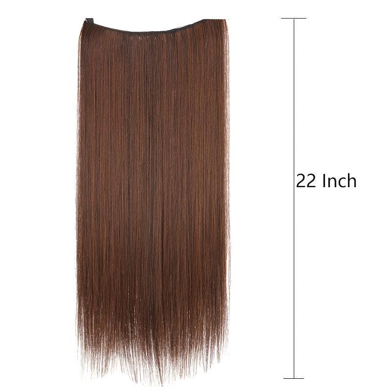 Synthetic Wig Pieces 22 Inches Natural Invisible False Hair Extension