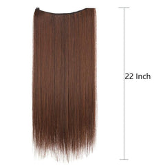 Synthetic Wig Pieces 22 Inches Natural Invisible False Hair Extension